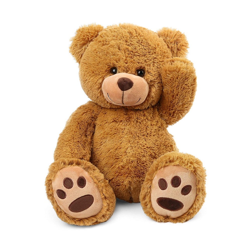 YD-X071 Nature Fur Soft Fluffy 20inch Big Size Sitting Animal Custom Plush Teddy Bear