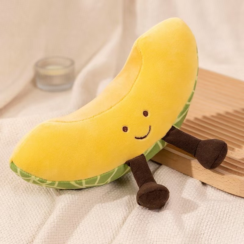 EN71 Baby Toy Plush Stuffed Cartoon Smile Fruit Watermelon Child Toy