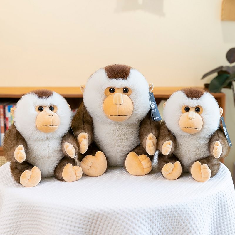 YD-BD058 Gorilla Simulation Forest Animal Plush Huggable Sitting Custom Baby Toys