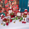 Table Decoration Plush Stuffed Santa Claus Toy Doll Christmas Candy Basket