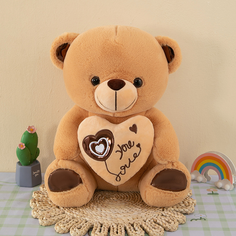 High Quality Custom Plush Stuffed Love Teddy Bear Toy Doll Valentine's Gift