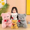 Creative Plush Stuffed Flower Fluffy Teddy Bear Toy Doll for Girlfriend