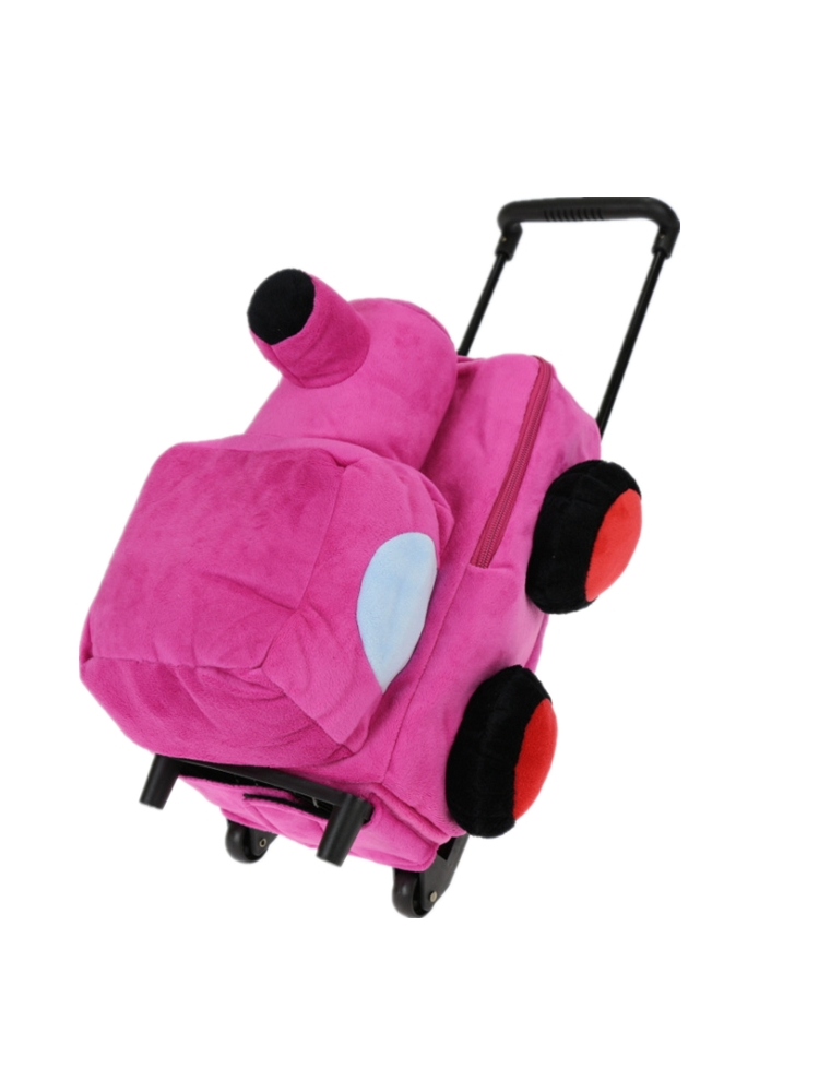 Plush diere -rollende rugsakke met afneembare wiele speelgoed geskenk