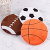 YD-BD009 Flat Round Sports Ball Plush Creative Soft Squeaky Dog Toy Wholesale