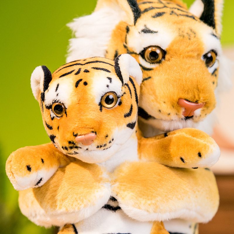 High Quality Plush Stuffed Simulated Tiger Toy Set Birthday Gift