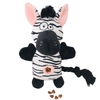 YD-BD024 Hiding Food Custom Animal Zebra Plush Pet Supply Dog Squeaky Toy