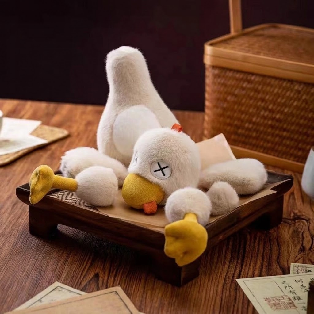 New Arrival Detachable Magnetic Plush Soft Cartoon Duck Child Interactive Toy