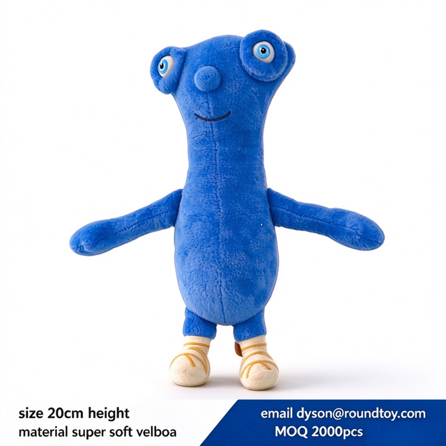 Blue Custom Cartoon Tv Doll Plush Soft Wholesale Stuffed Gift Kids Toys
