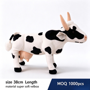 Milk Cow Plush Standing Animal Simulation Doll Wholesale Soft Stuffed Toys