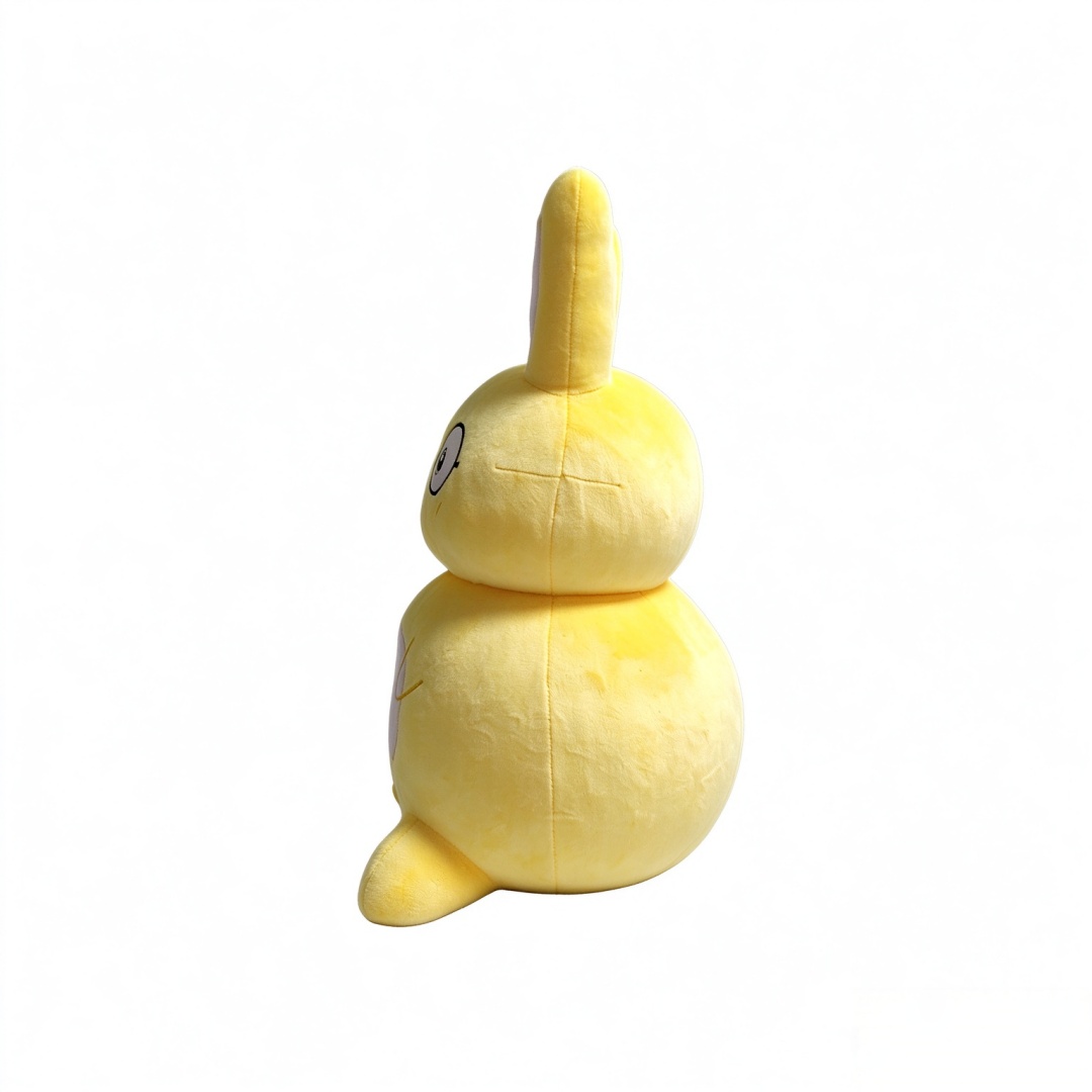 Yellow Spandex Soft Strechable Rabbit Stuffed Animal Custom Gift Toy