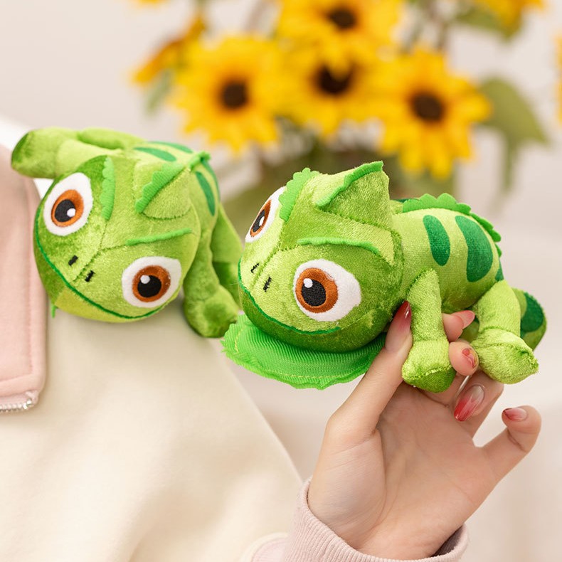 Custom Chameleon Shoulder Magnet Plush Toy Stuffed Animal Children Interactive Toy