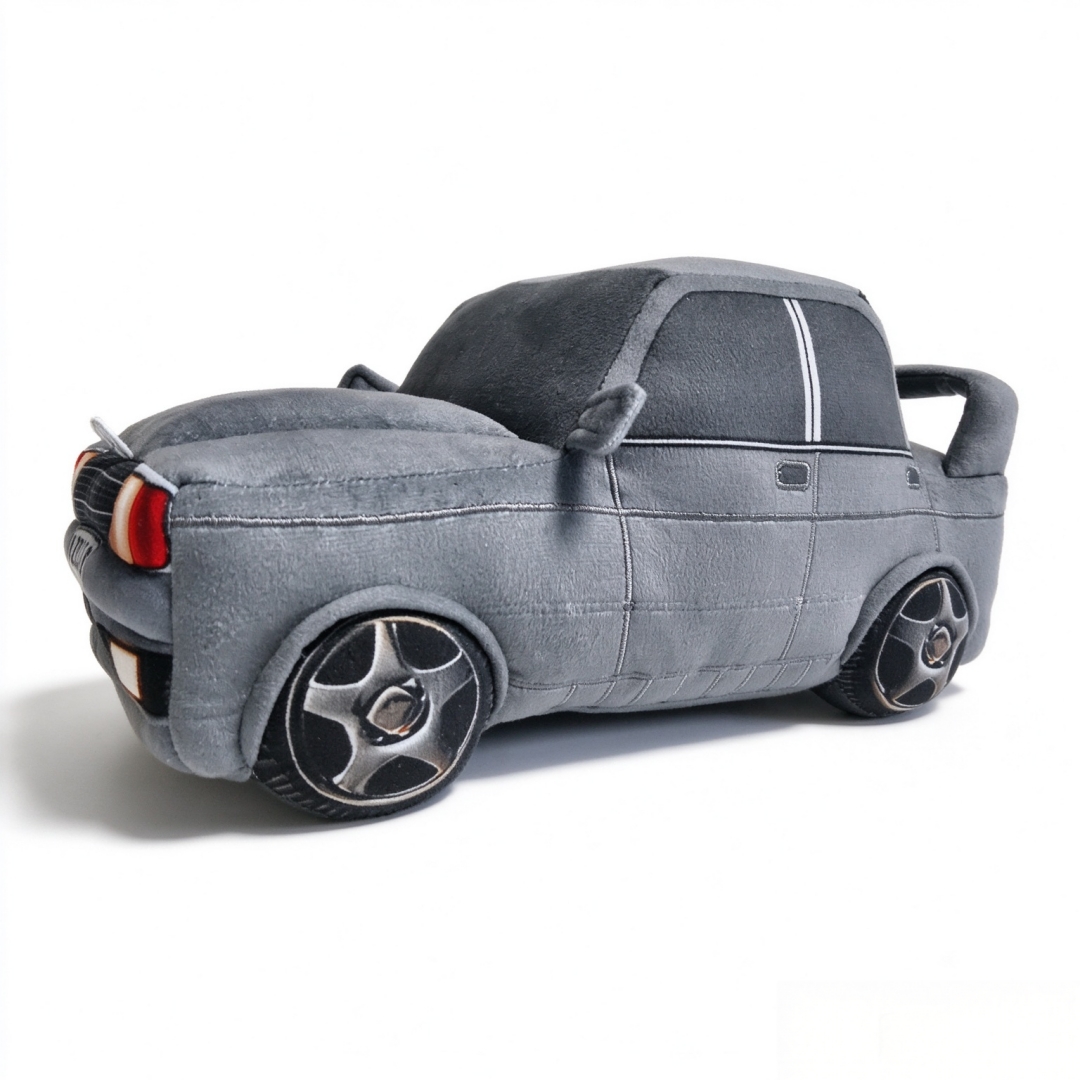 Grey Fancy Car Benz Brand Vehicle Soft Plush Stuffed Custom Factory Wholesale Souvenir Toys