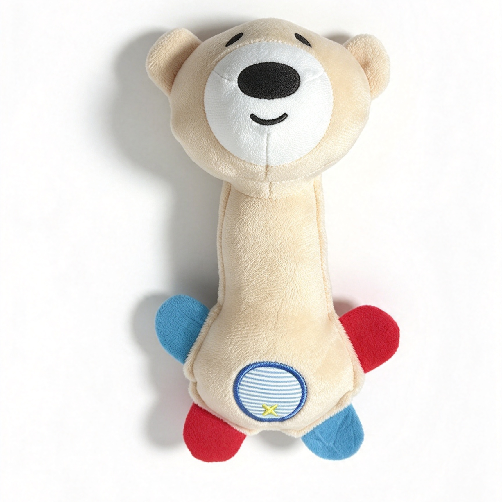 Custom Logo Plush Soft Cute Animal Baby Squeaky Child Toy