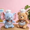 Cute Chef Animal Plush Dolls Soft Stuffed Toys for Kids Gifts