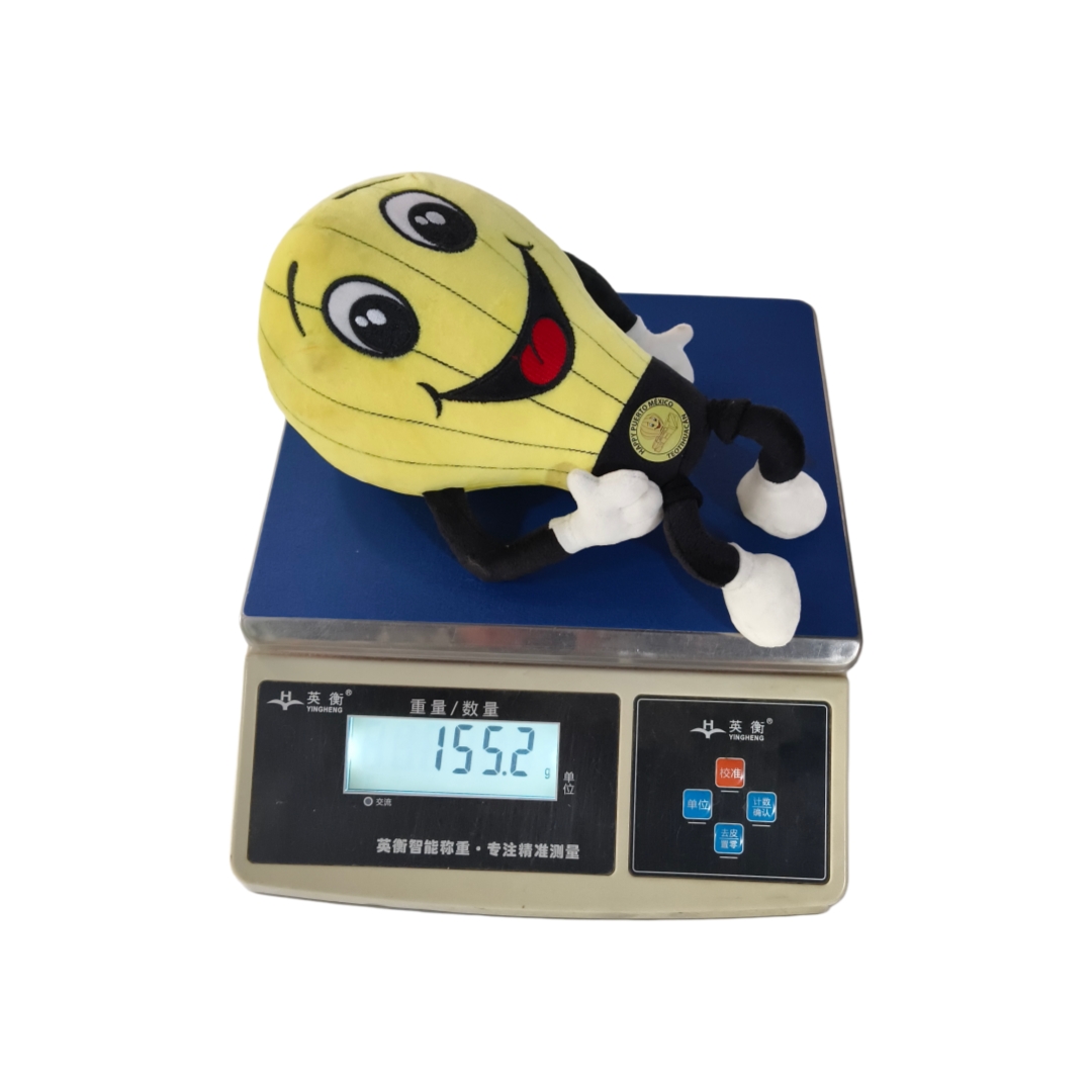 Yellow Hot Balloon Plush Embroidered Doll Soft Smile Custom Wholesale Gift Toys