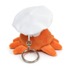 Custom Soft Plush Adorable chef Crab Keychain Toys