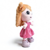 My little pink girl first plush gift mascot factory wholesale OEM soft custom stuffed fairy doll toy
