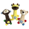 Custom Logo Plush Soft Cute Animal Baby Squeaky Child Toy