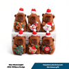 Christmas Plush Capabara Decoration Gift Kids Custom Wholesale Mascot Toys