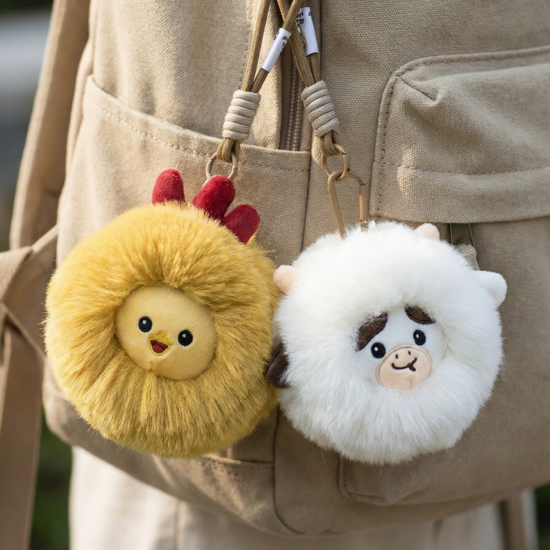 High Quality Wholesale Plush Soft Cartoon Alpaca Custom Toy Keychain