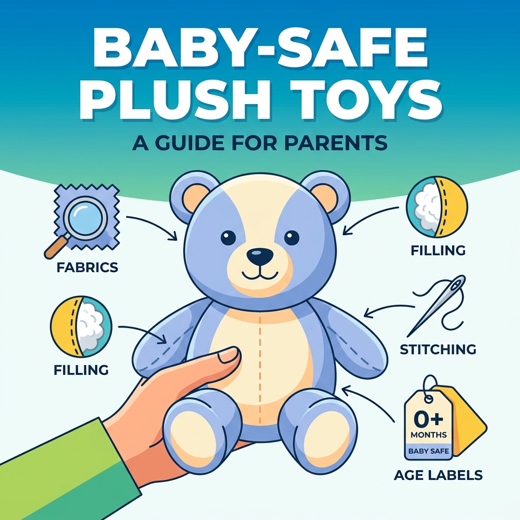 How to Choose Baby-Safe Plush Toys: Fabrics, Filling, Stitching and Age Labels
