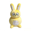 Yellow Spandex Soft Strechable Rabbit Stuffed Animal Custom Gift Toy