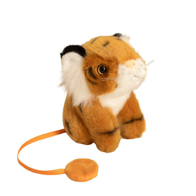 Custom Shoulder Magnet Plush Toy Stuffed Animal Tiger Soft Doll