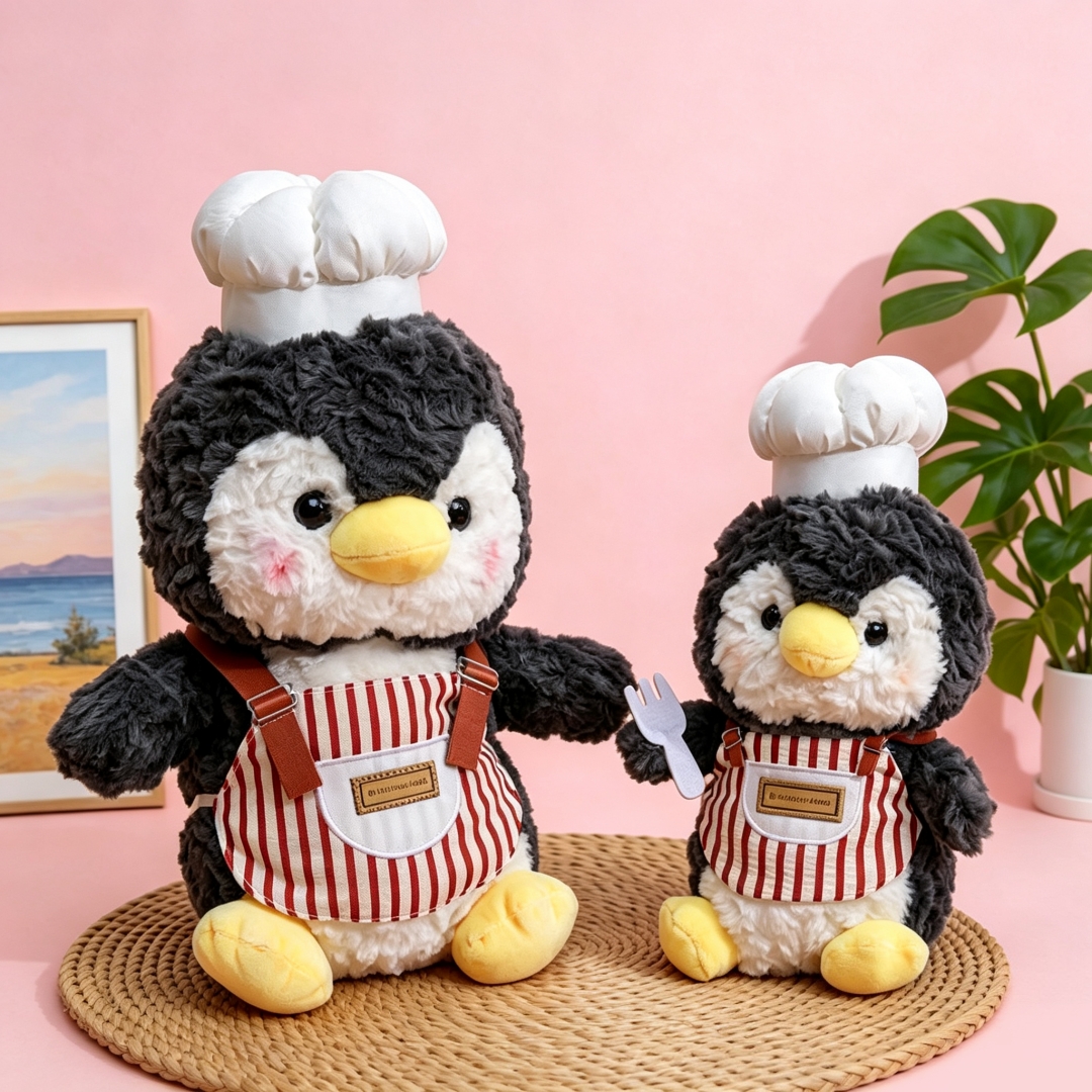 Cute Chef Animal Plush Dolls Soft Stuffed Toys for Kids Gifts
