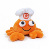 Custom Soft Plush Adorable chef Crab Keychain Toys