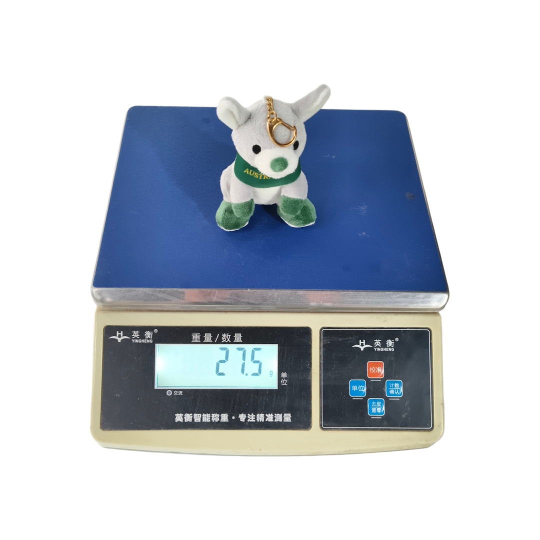 Kangaroo Grey Backpack Grey Soft Keychain Plush Wholesale Animal Toys