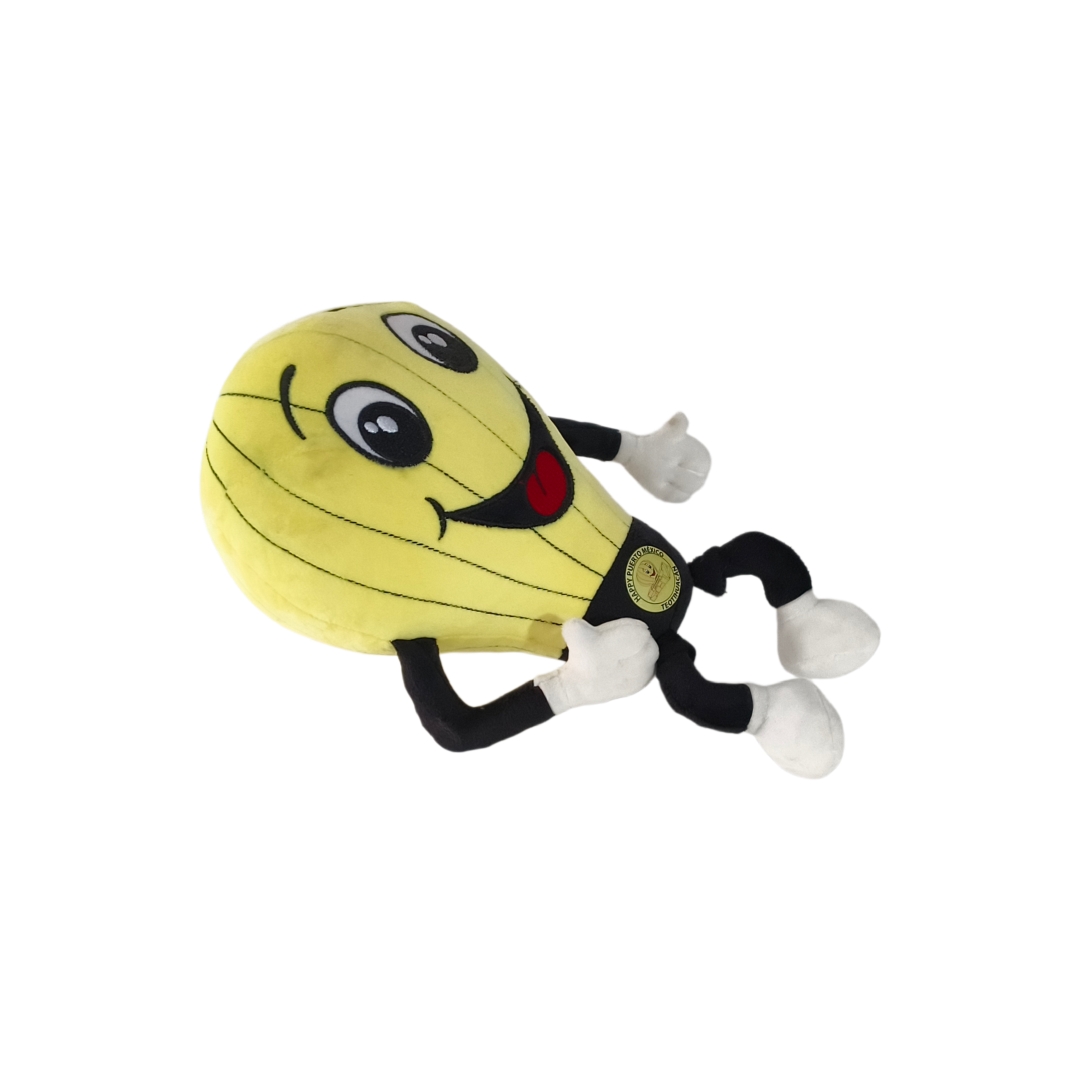 Yellow Hot Balloon Plush Embroidered Doll Soft Smile Custom Wholesale Gift Toys