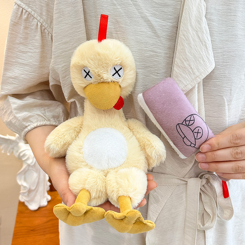 New Arrival Detachable Magnetic Plush Soft Cartoon Duck Child Interactive Toy