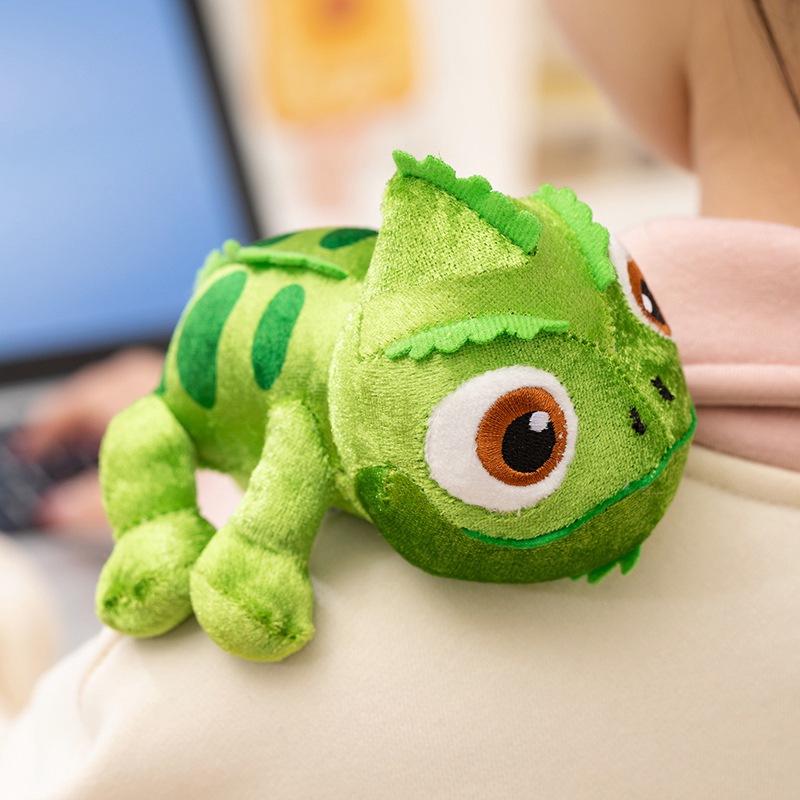 Custom Chameleon Shoulder Magnet Plush Toy Stuffed Animal Children Interactive Toy