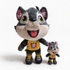 Grey Soft Smiling Wolf Plush Gifts Wholesale Mascot Animal Toys