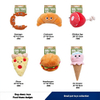 Dog Party Food Design Hamburger Soft Plush Squeaky Chewy Toys