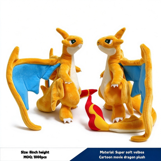 Cartoon figure plush dragon custom made wholesale kids gift mascot toys