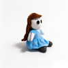 Blue Dressed soft rag Doll custom Plush Gift Girl Toy