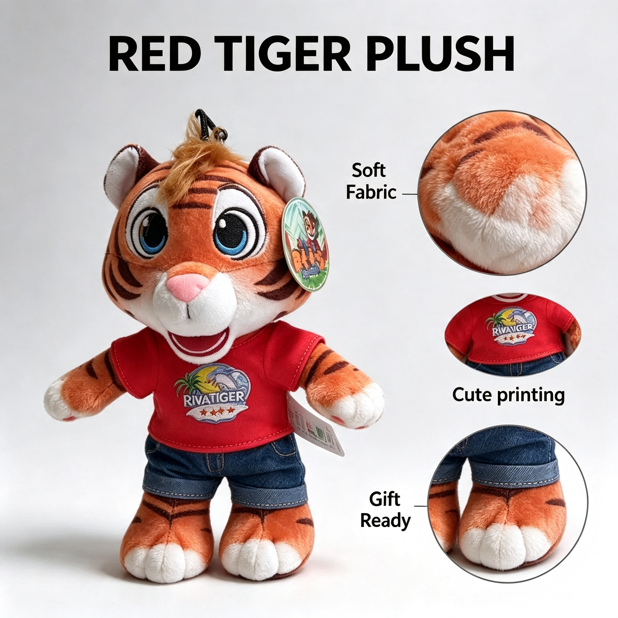 Doli Maalum ya Kuchezea ya Katuni ya Tiger