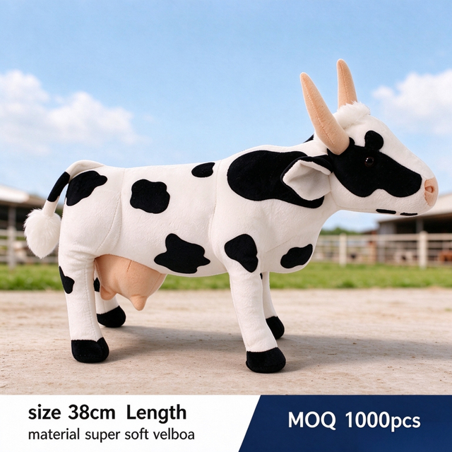 Milk Cow Plush Standing Animal Simulation Doll Wholesale Soft Stuffed Toys