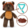 Vintage Pilot Brown Teddy Bear Custom Plush Toy Gift For Kids
