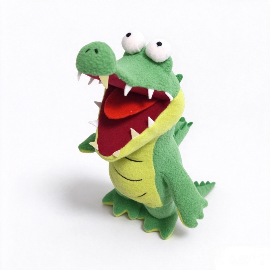 Green Aligator Cute Soft Fleece Stuffed Custom Gift Plush Toy