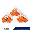 Custom Soft Plush Adorable chef Crab Keychain Toys