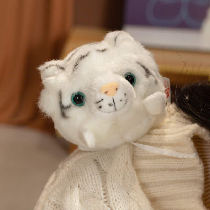 Custom Shoulder Magnet Plush Toy Stuffed Animal Tiger Soft Doll