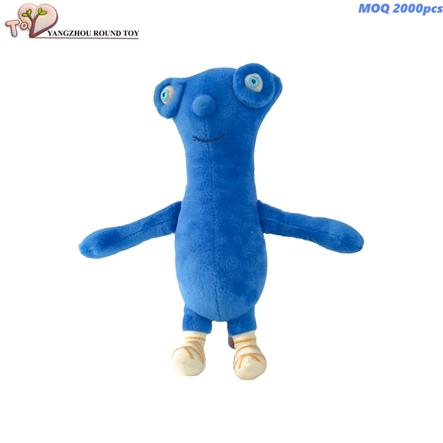 Blue Custom Cartoon Tv Doll Plush Soft Wholesale Stuffed Gift Kids Toys