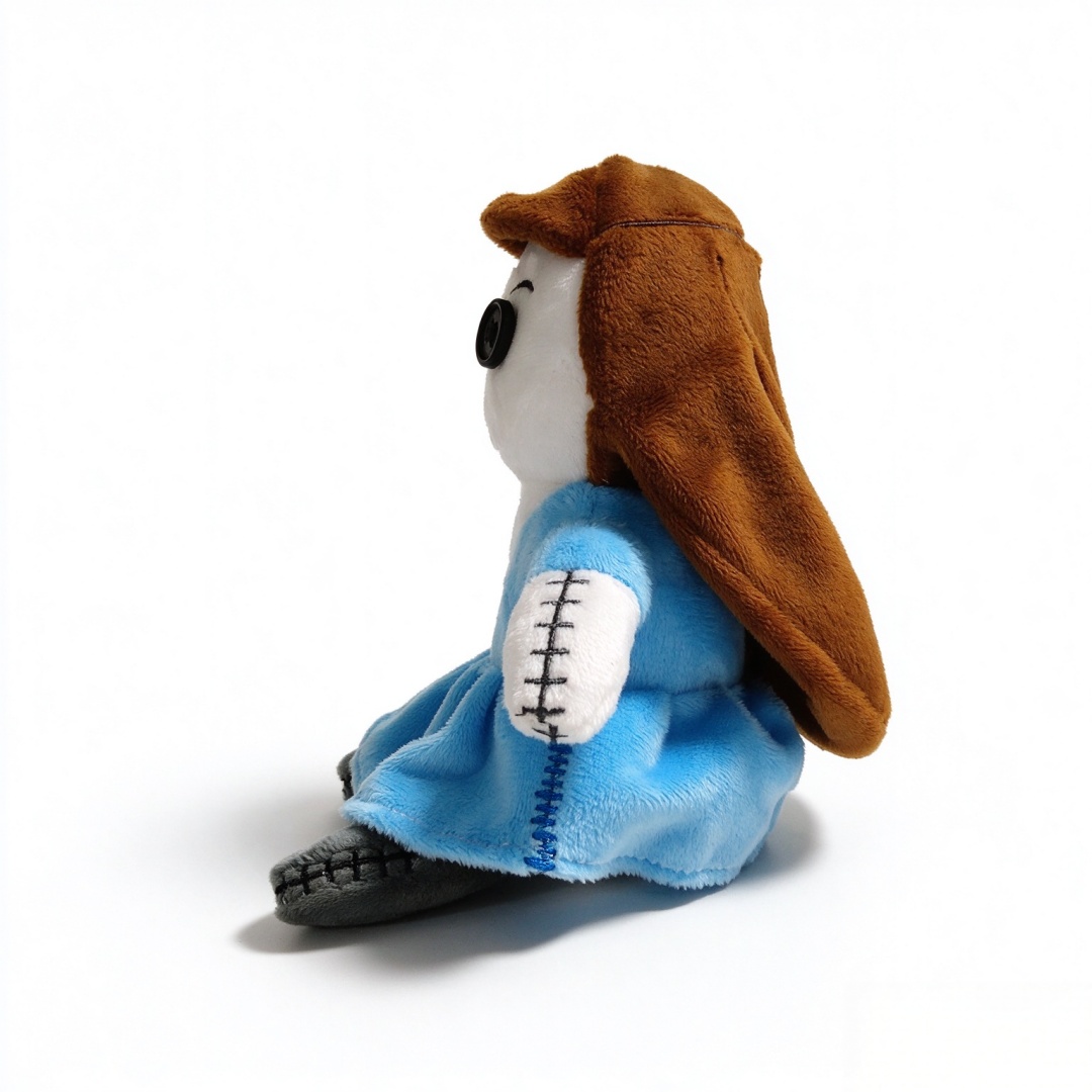 Blue Dressed soft rag Doll custom Plush Gift Girl Toy